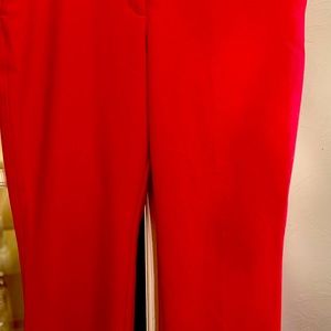 Size 16 Red Dress Pants LOFT